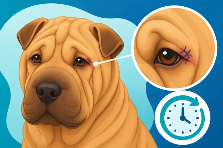 How Long Eye Tacking Sutures Stay In a Shar Pei