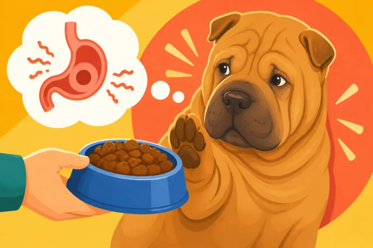 Feeding a Shar Pei That Reacts to Its Food