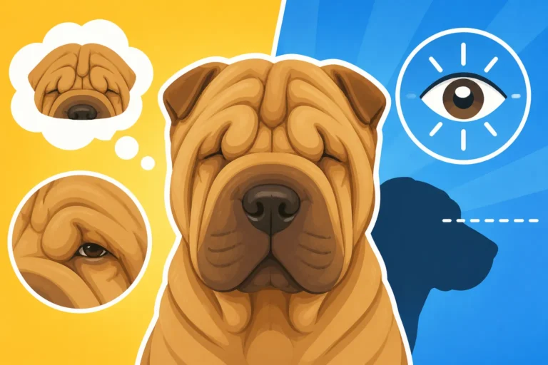 Whether a Shar Pei's Wrinkles Block Its Vision