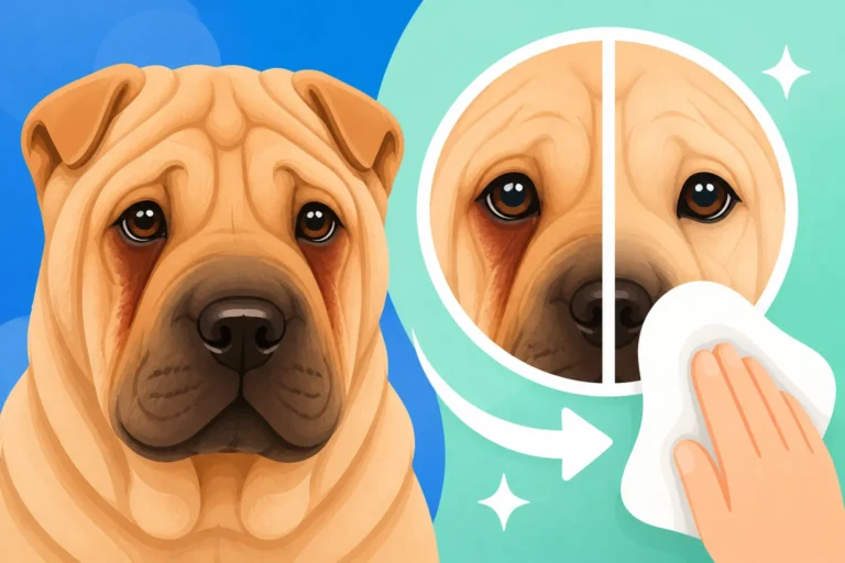 Whether a Shar Pei's Tear Staining Can Be Cleaned