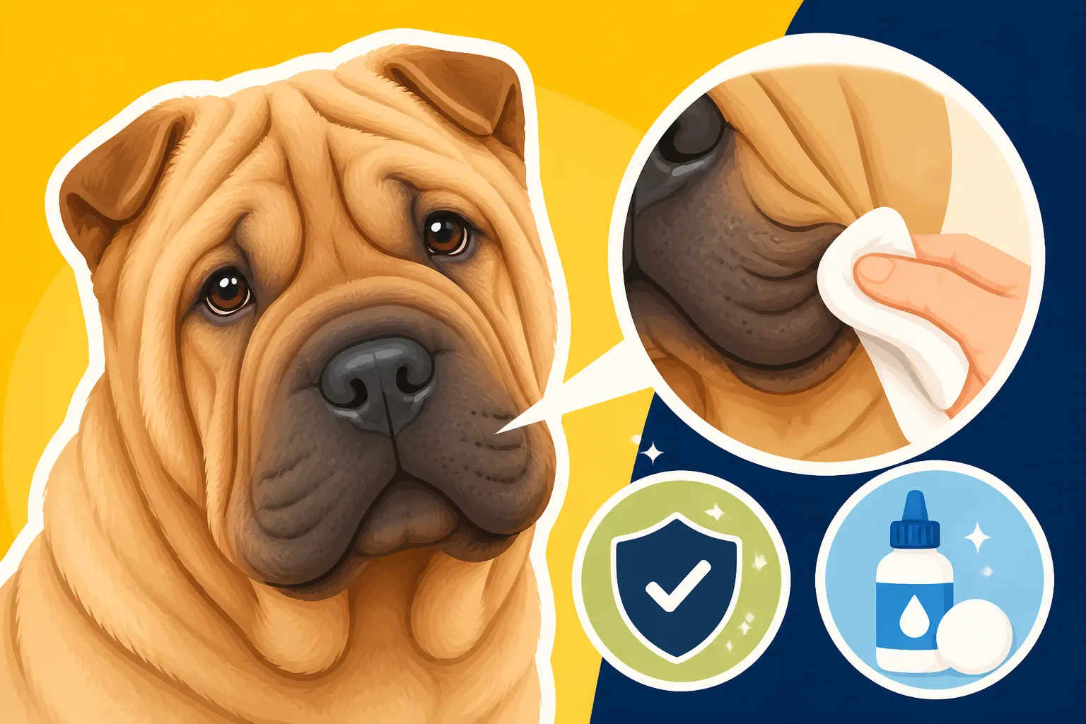 Whether a Shar Pei's Lip Folds Need Attention
