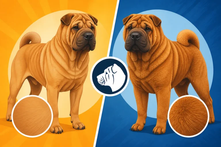 How to Tell a Horse Coat Shar Pei From a Brush Coat