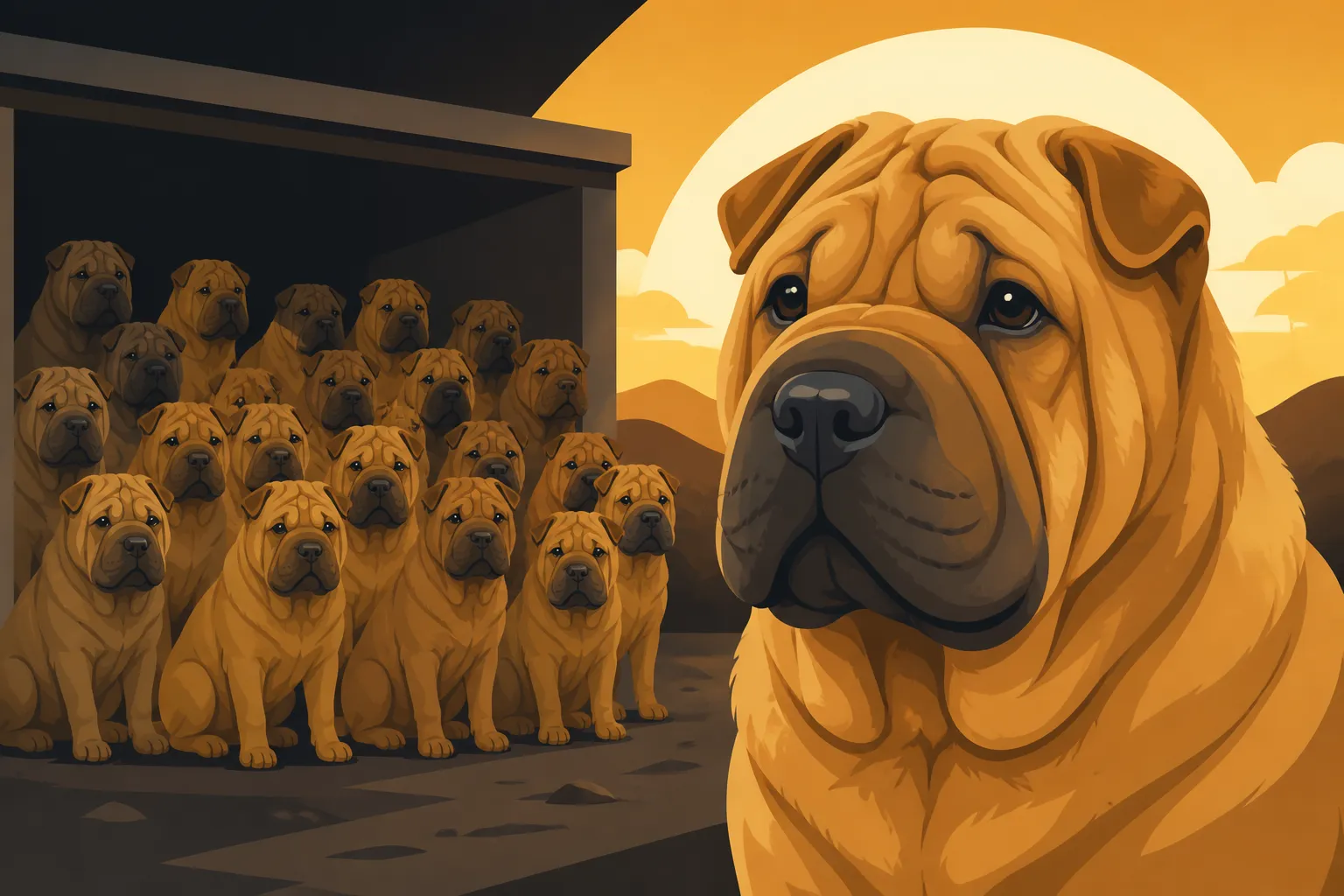 Sixty Shar Pei Were Left in 1978