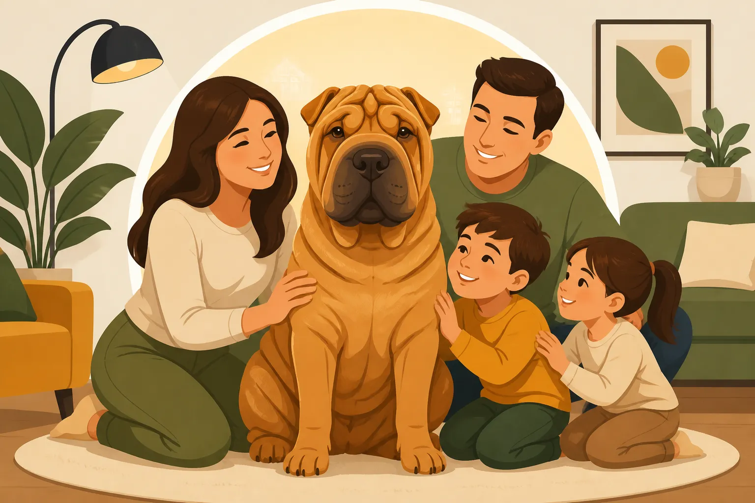 The Household a Shar Pei Was Built For