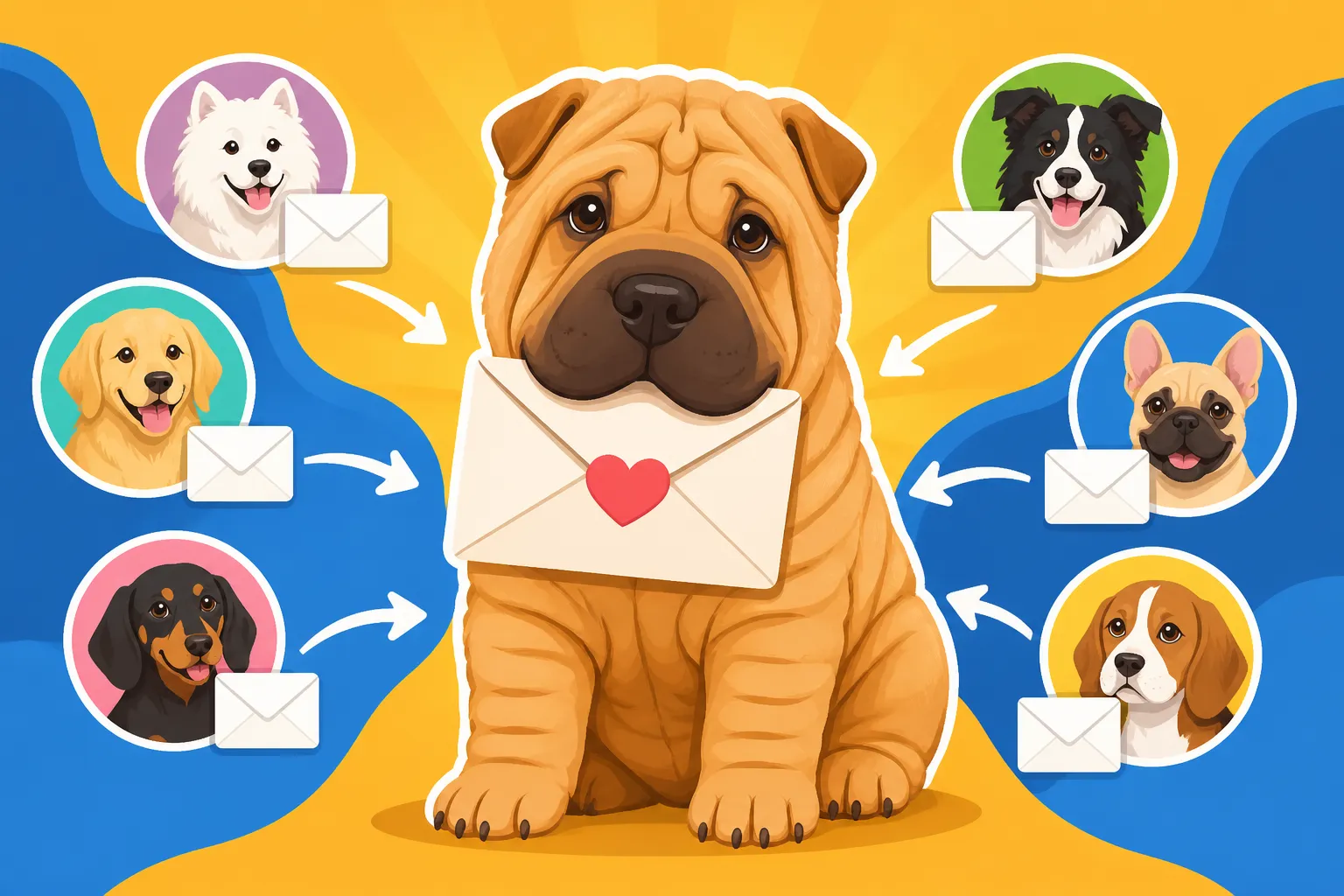 How Many Replies the Shar Pei Letter Drew