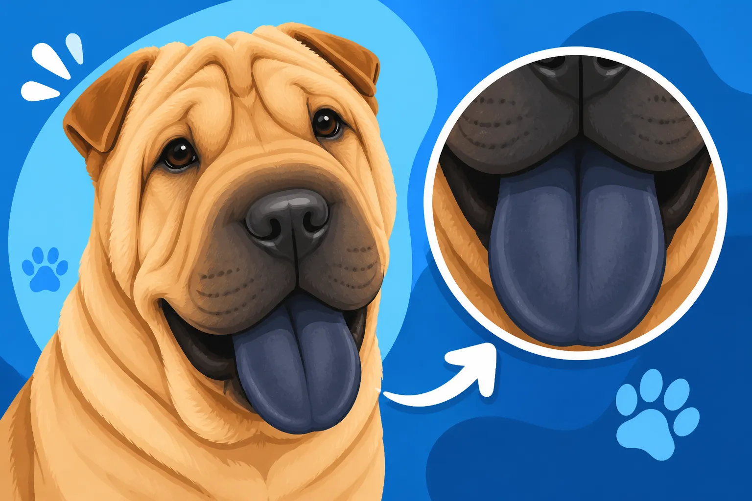 Why a Shar Pei's Tongue Is Blue Black