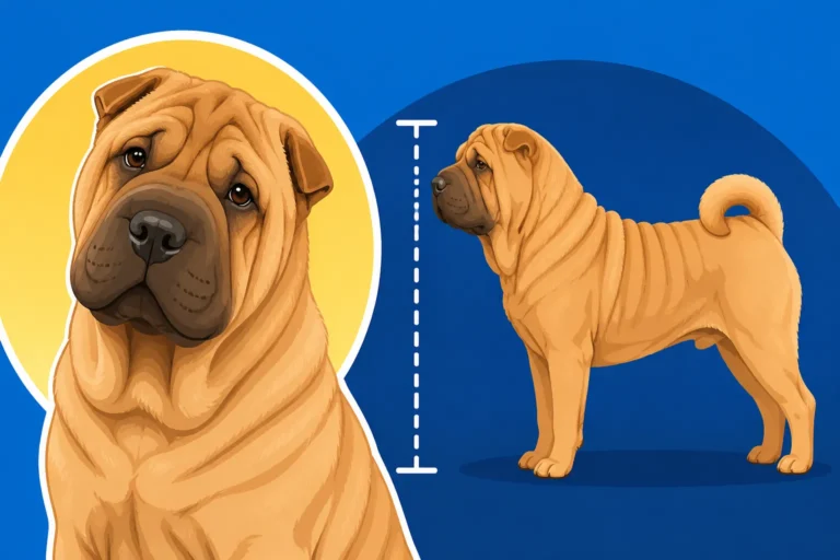 How Tall a Shar Pei Stands
