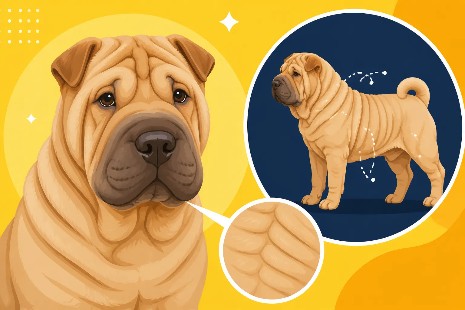 How Many Wrinkles an Adult Shar Pei Should Have