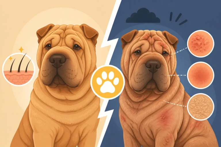 Whether a Bear Coat Shar Pei Has More Skin Problems