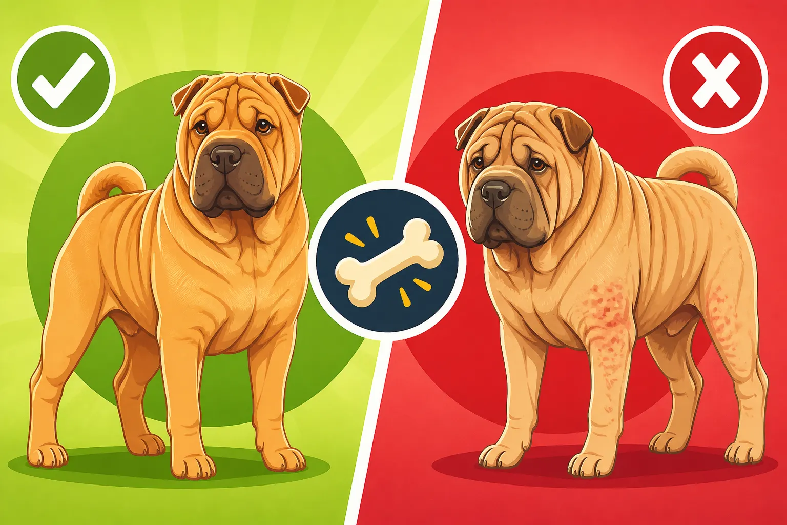 Whether a Bone Mouth Shar Pei Is Healthier
