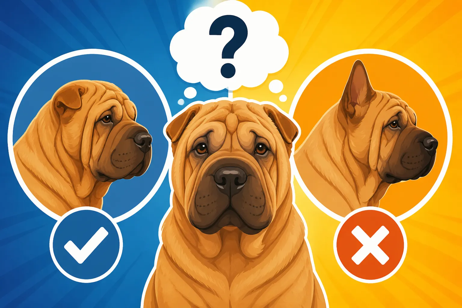 Whether the Shar Pei's Ears Were Small on Purpose