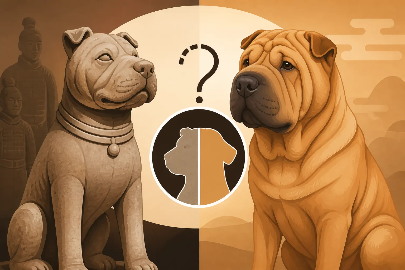 Whether Han Dynasty Statues Show a Shar Pei