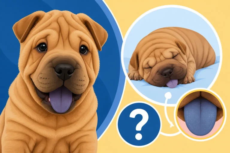 Whether a Shar Pei Puppy's Tongue Is Blue at Birth
