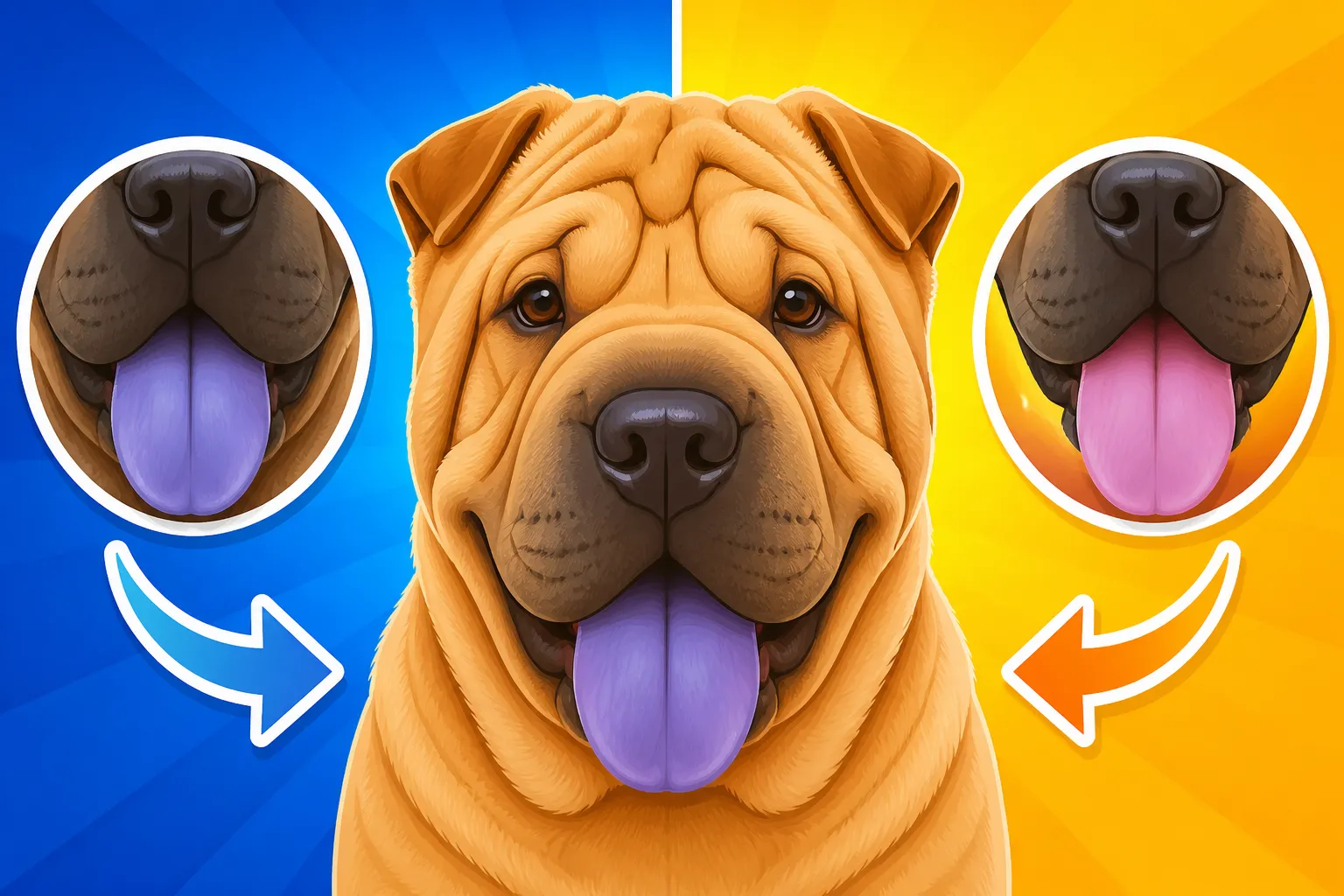 Whether a Shar Pei's Tongue Color Changes