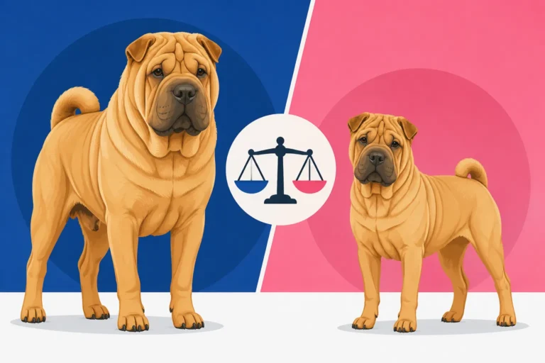 Whether a Male Shar Pei Is Much Larger Than a Female