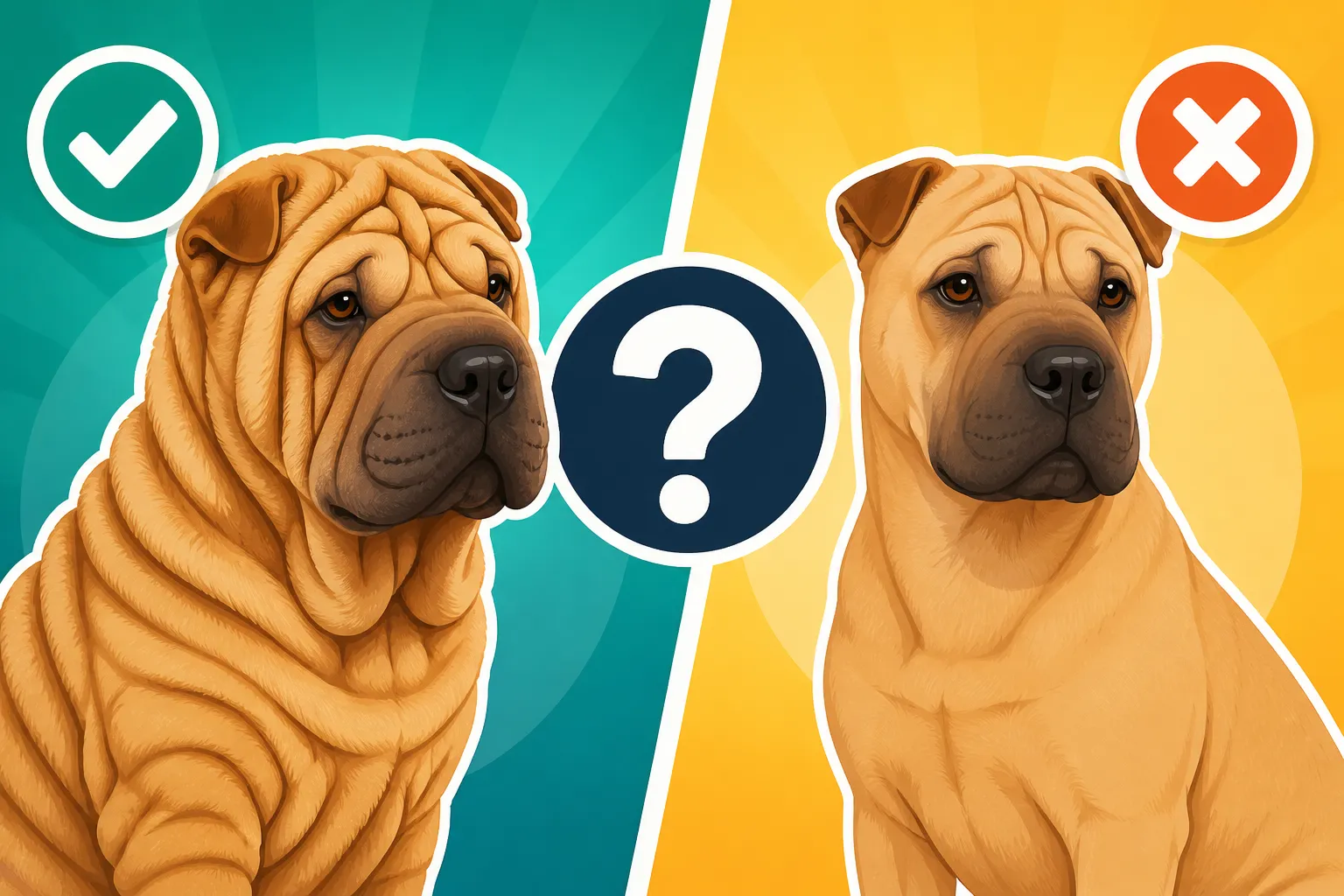 Whether an Adult Shar Pei Should Have Head Wrinkles Only