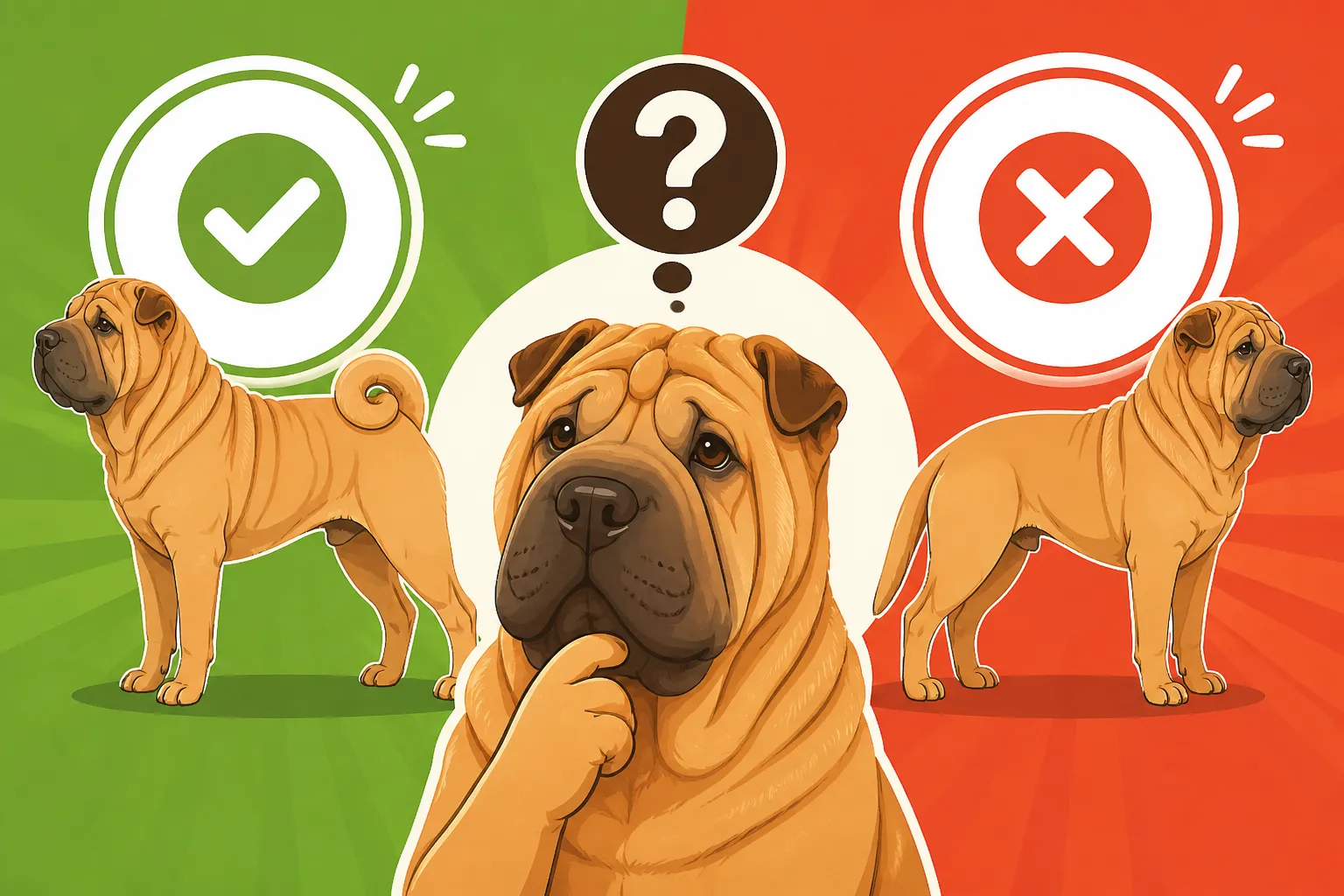 Whether a Shar Pei's Tail Must Curl Over Its Back