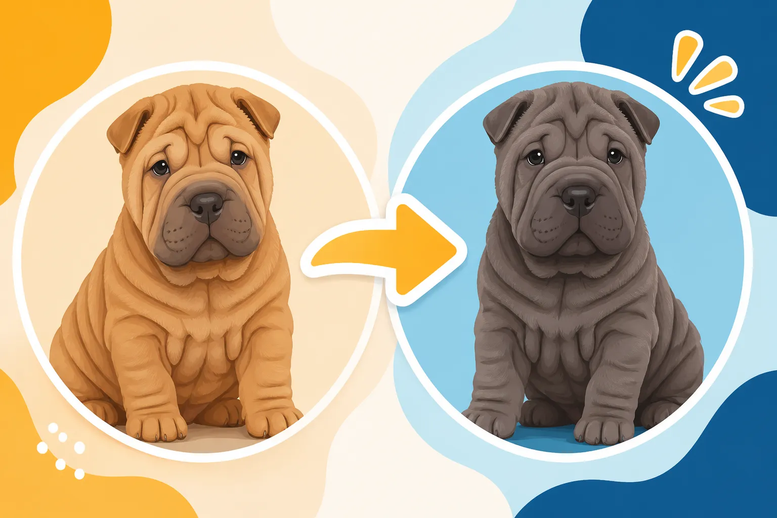 Whether a Shar Pei Puppy's Color Changes