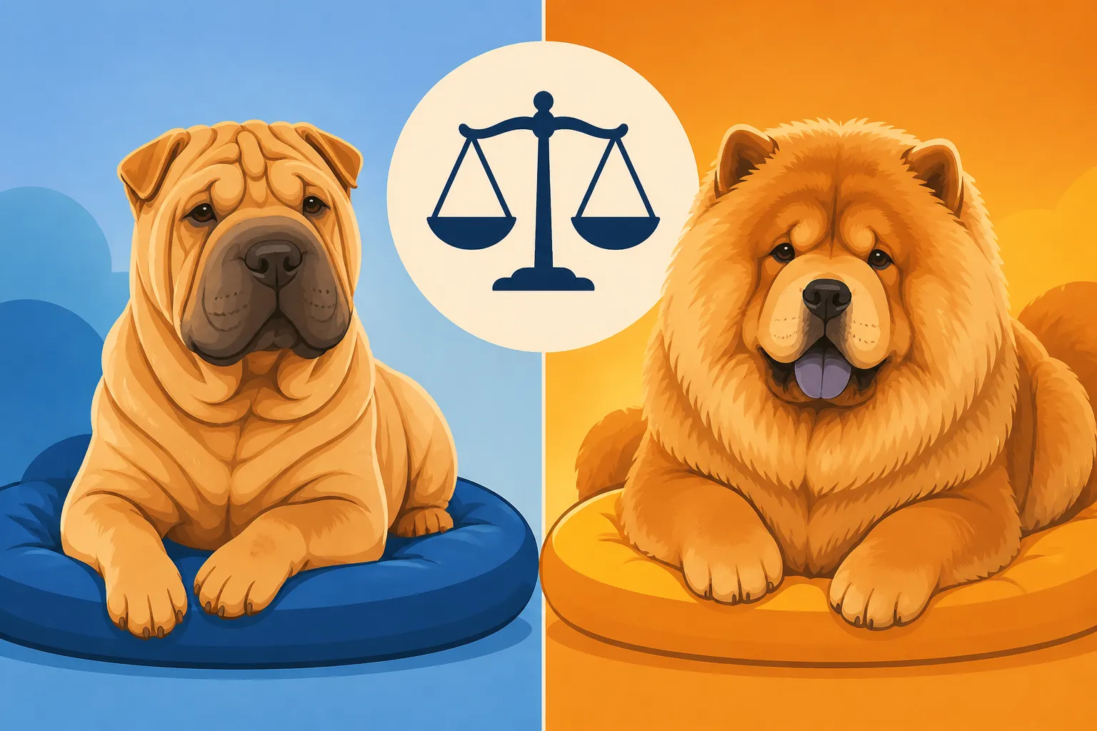 Whether the Shar Pei Is Calmer Than a Chow Chow