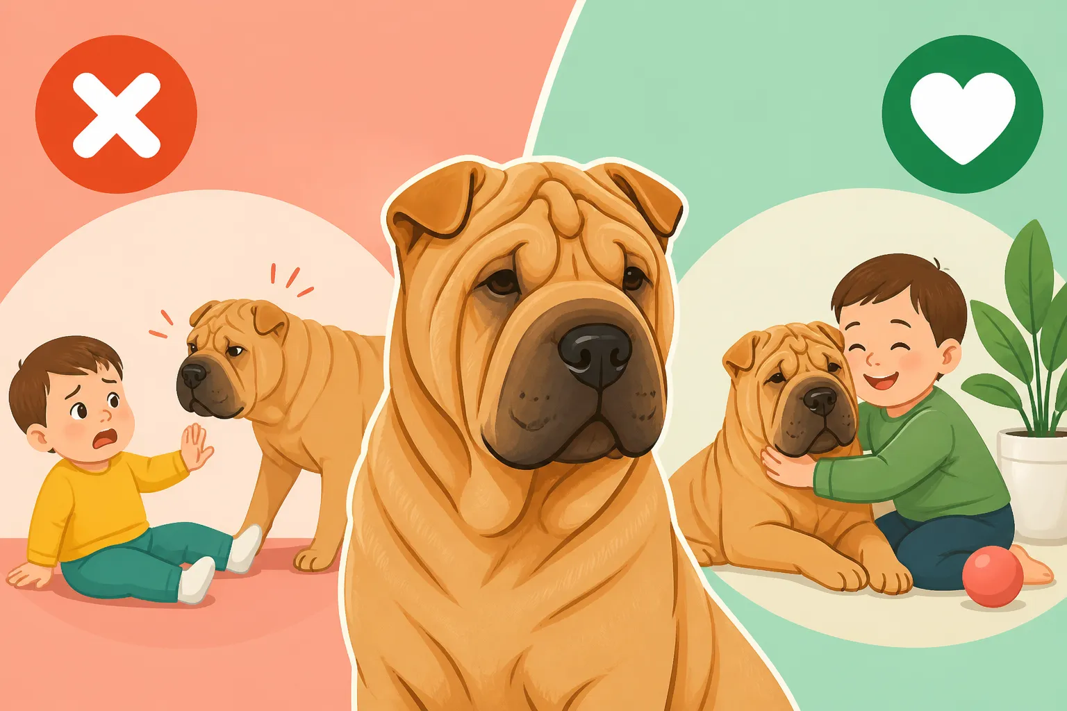 Whether a Shar Pei Suits a Family With Toddlers