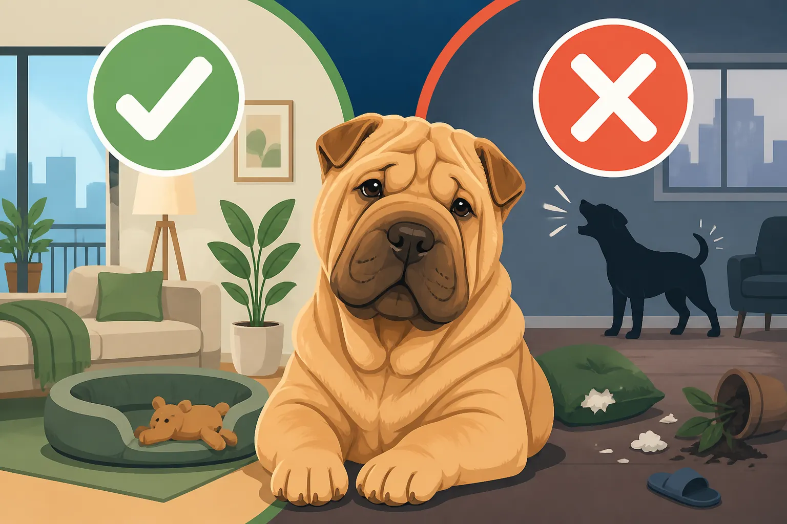 Whether a Shar Pei Suits an Apartment Dweller