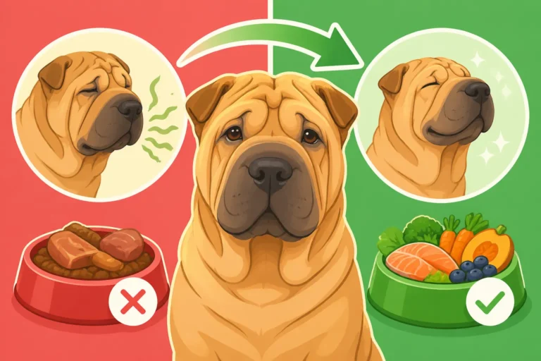 Whether Diet Changes a Shar Pei's Smell