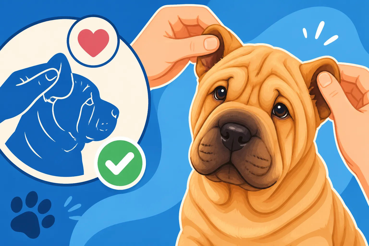 How to Teach a Shar Pei Puppy to Accept Ear Handling