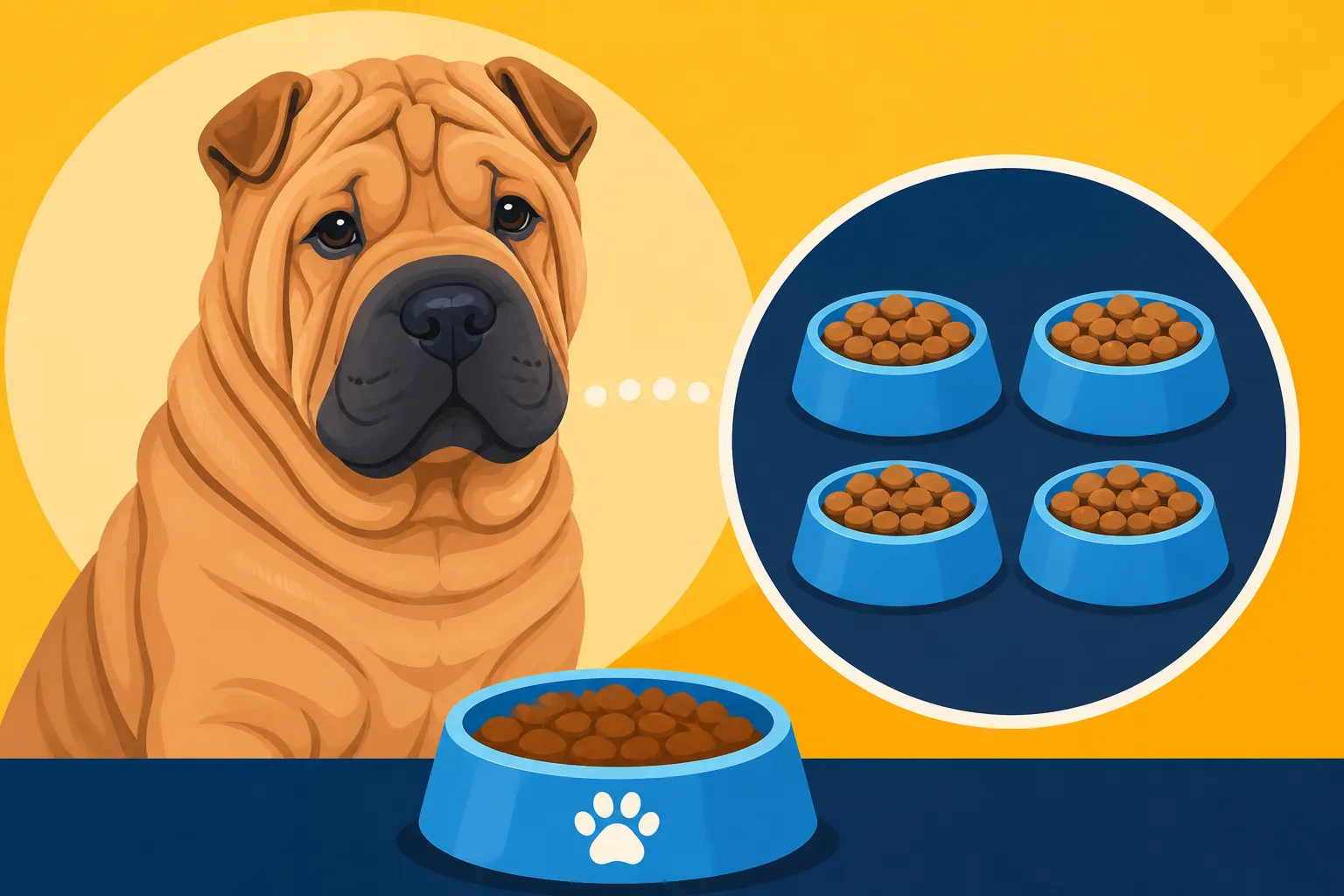 How Many Cups a Day an Adult Shar Pei Eats