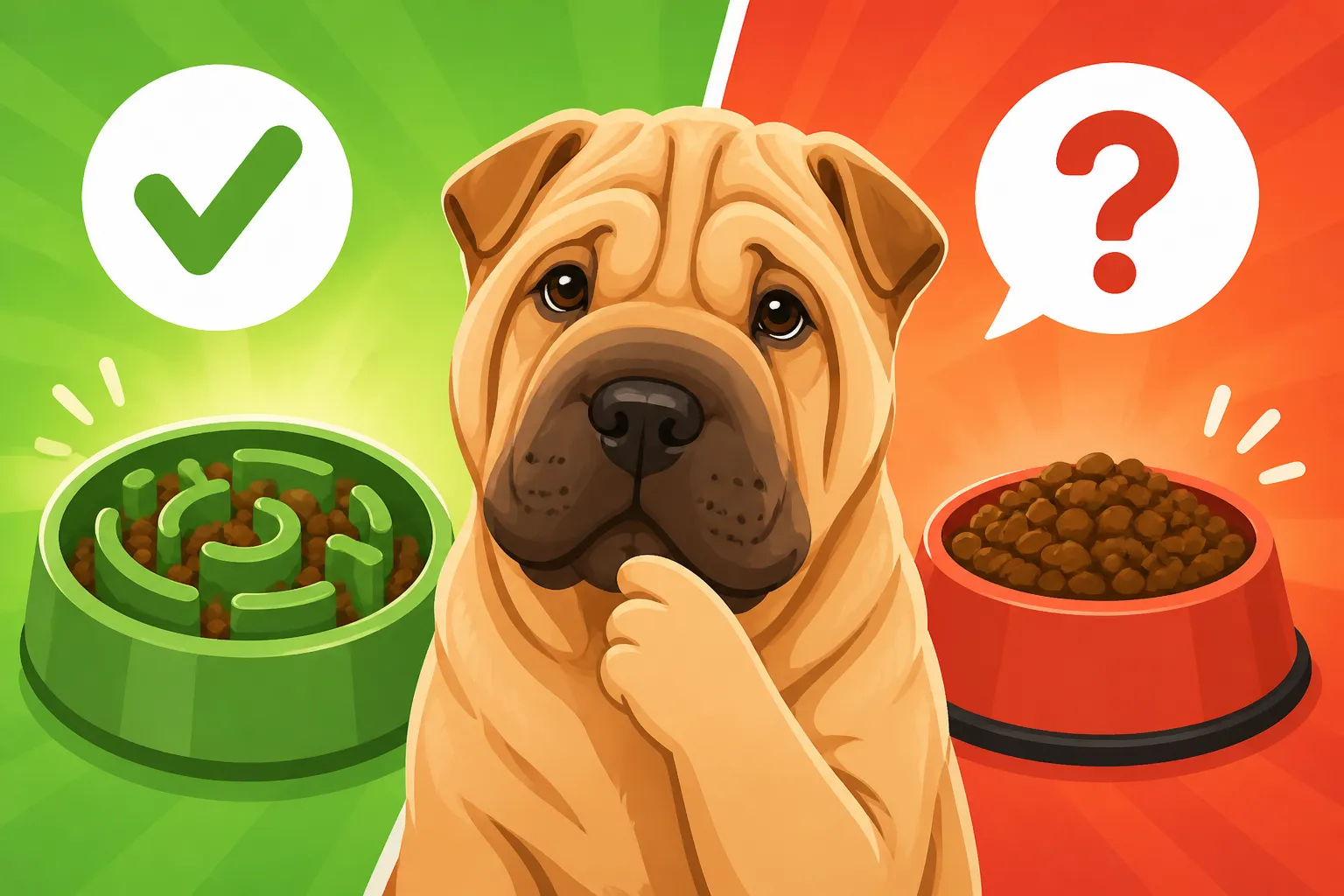 Whether a Slow Feeder Suits a Shar Pei