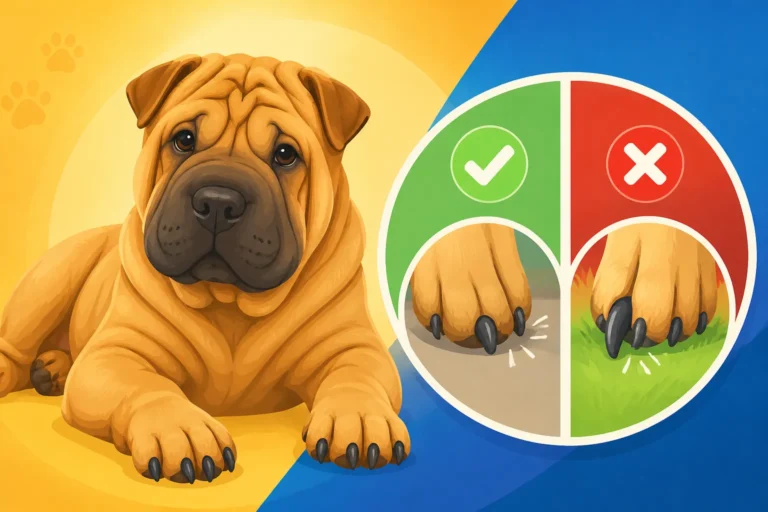 Whether a Shar Pei's Nails Wear Down Naturally
