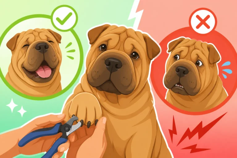 Whether a Shar Pei Tolerates Nail Trimming